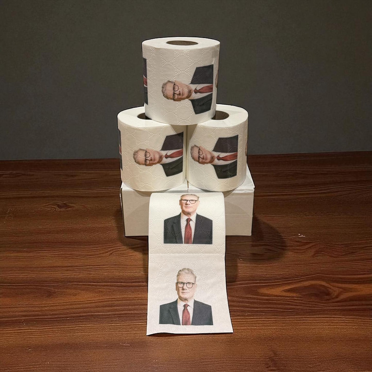 Novelty Toilet Roll Pack – Sir Keir Starmer Design (Pack 4 Rolls)