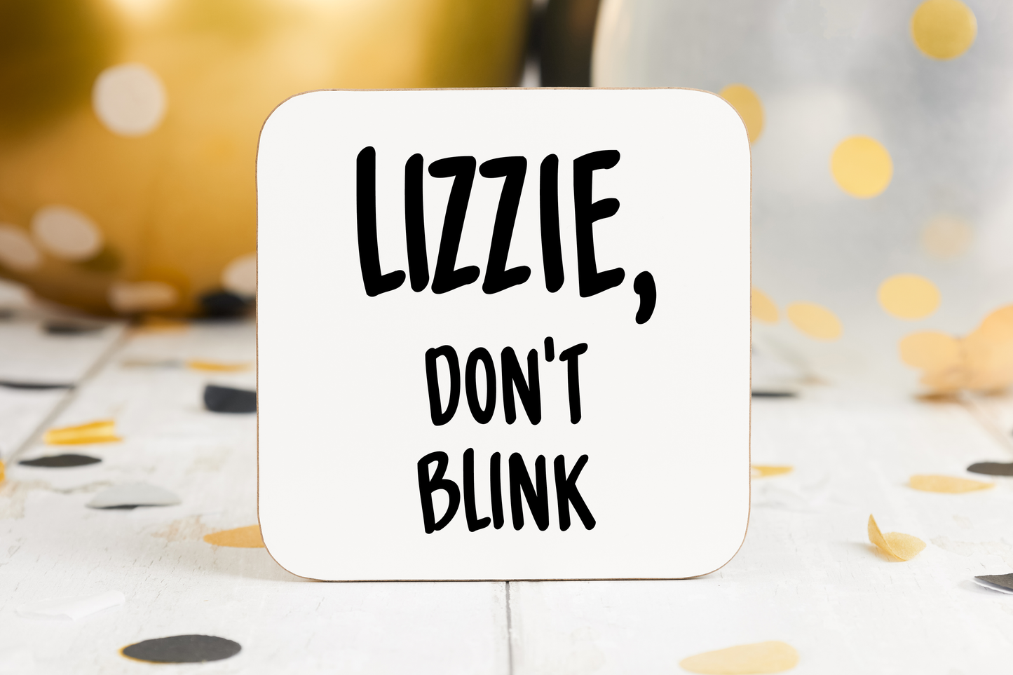 Personalised "Don't Blink" Coaster – Doctor Who Inspired Gift