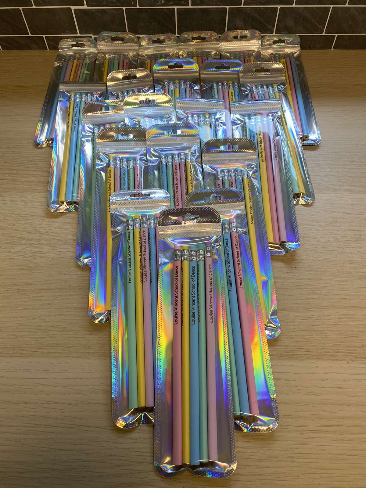 Louise Vincent School of Dance Engraved Pastel Pencils - Set of 5