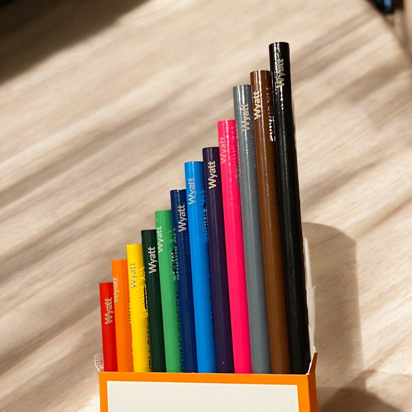 Personalised Set of 12 Premium Quality Colouring Pencils