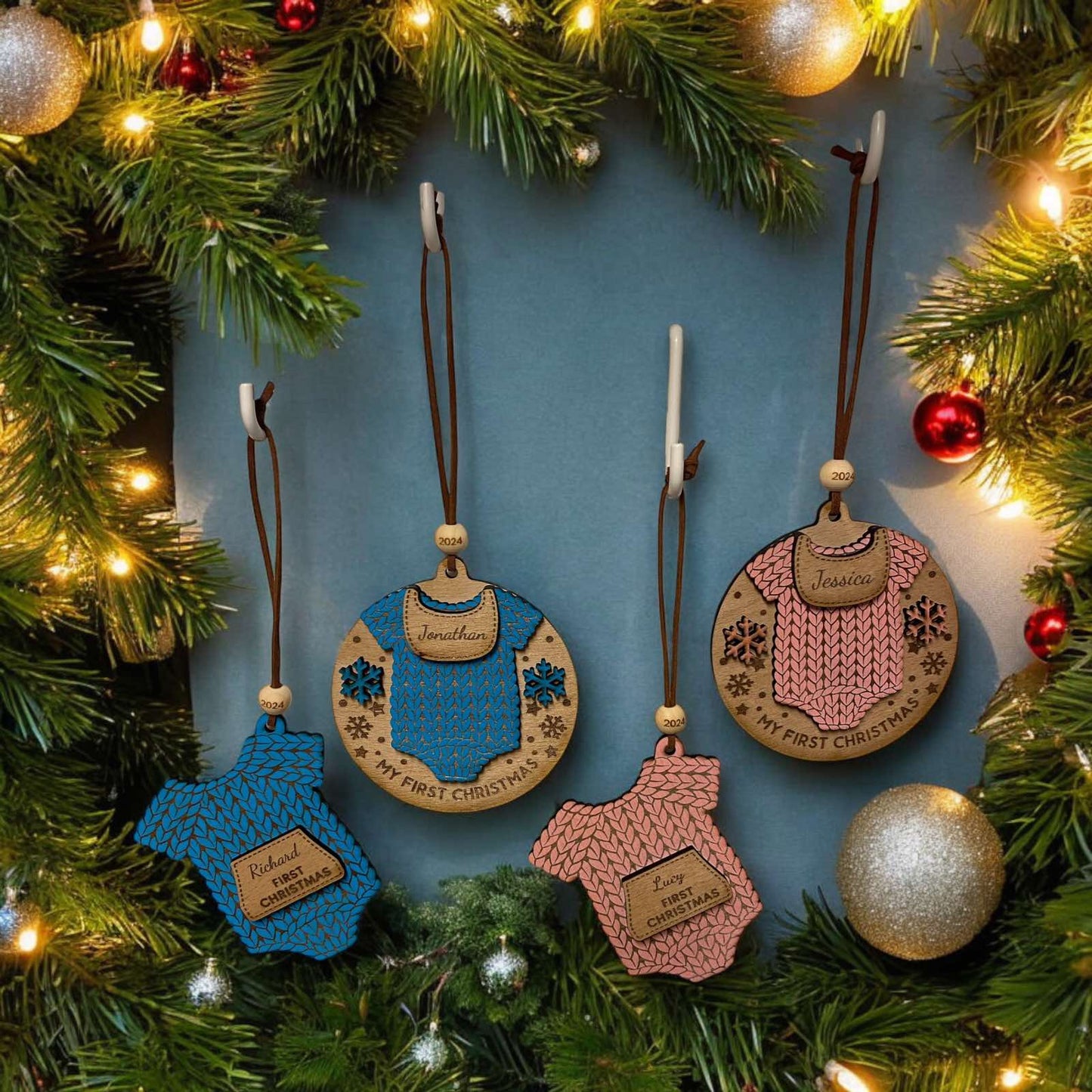 Baby's First Christmas Ornament - Personalised