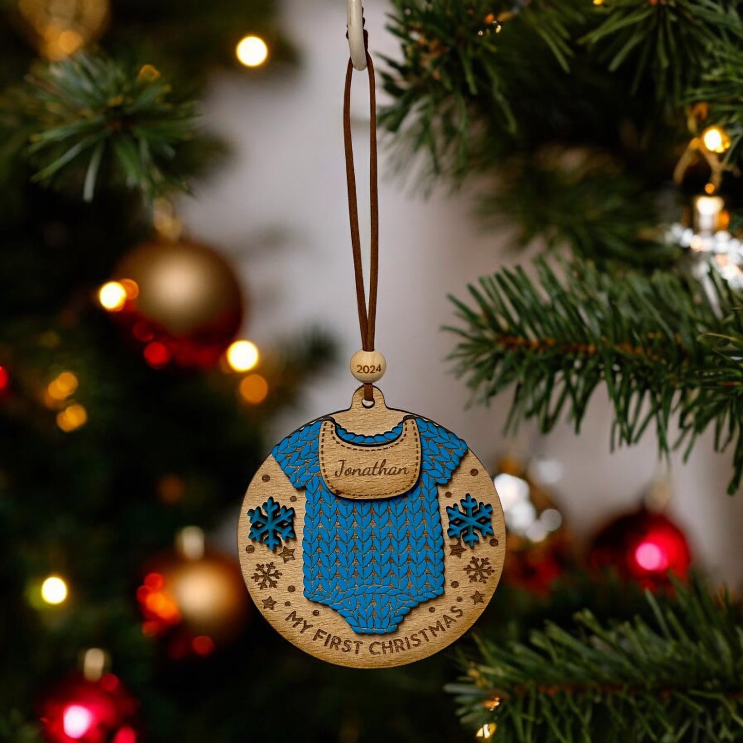 Baby's First Christmas Ornament - Personalised