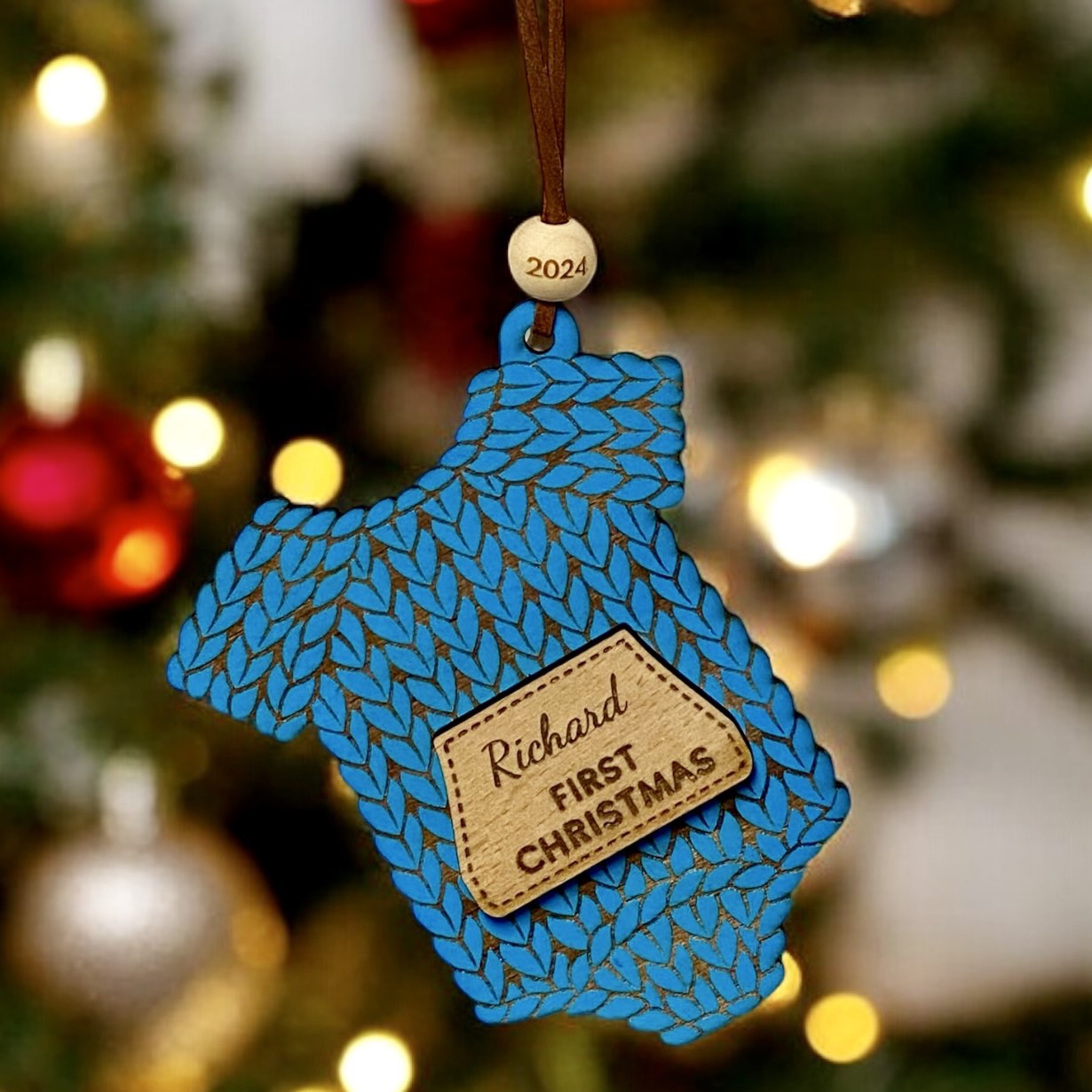 Baby's First Christmas Ornament - Personalised