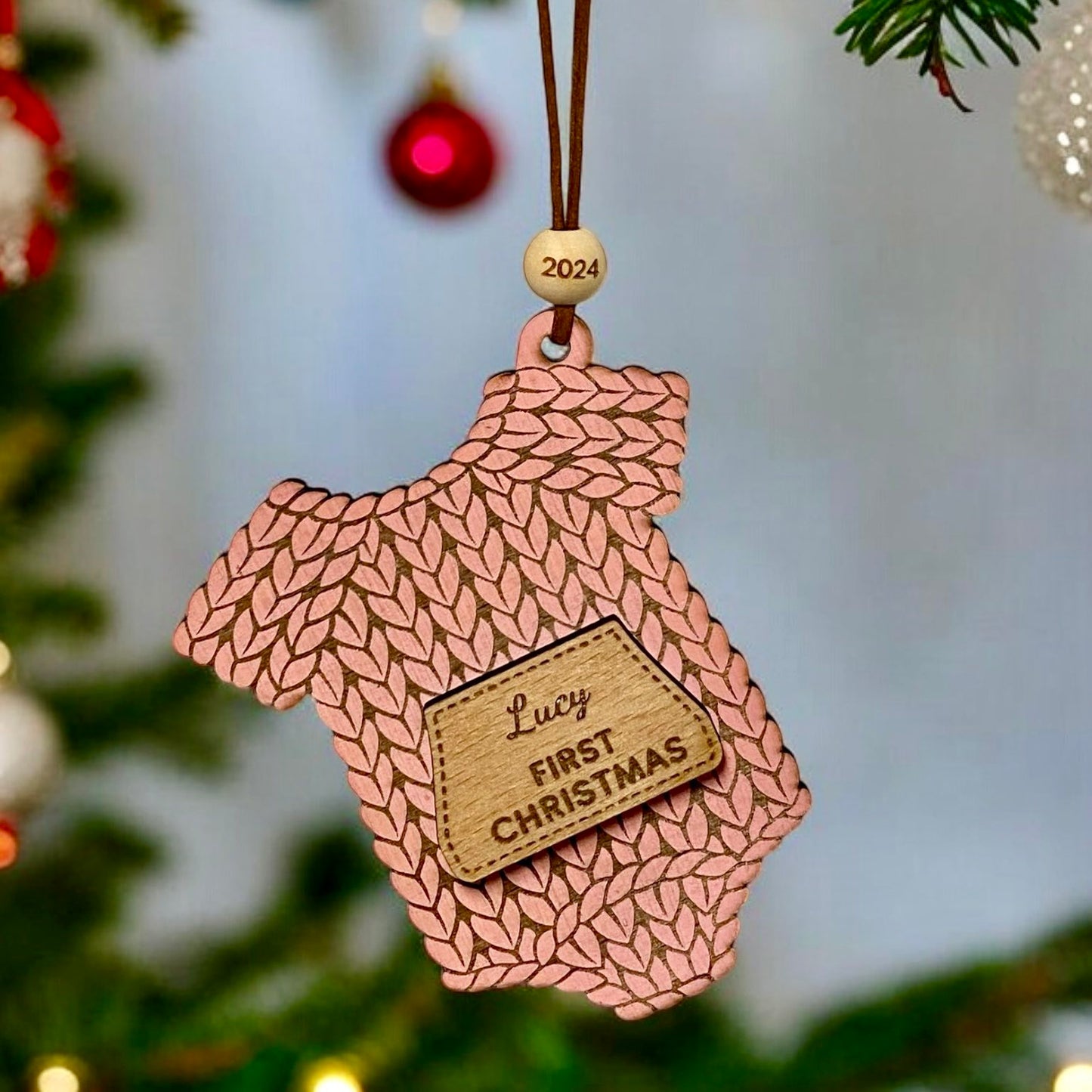 Baby's First Christmas Ornament - Personalised