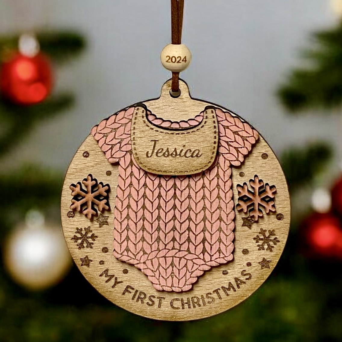 Baby's First Christmas Ornament - Personalised