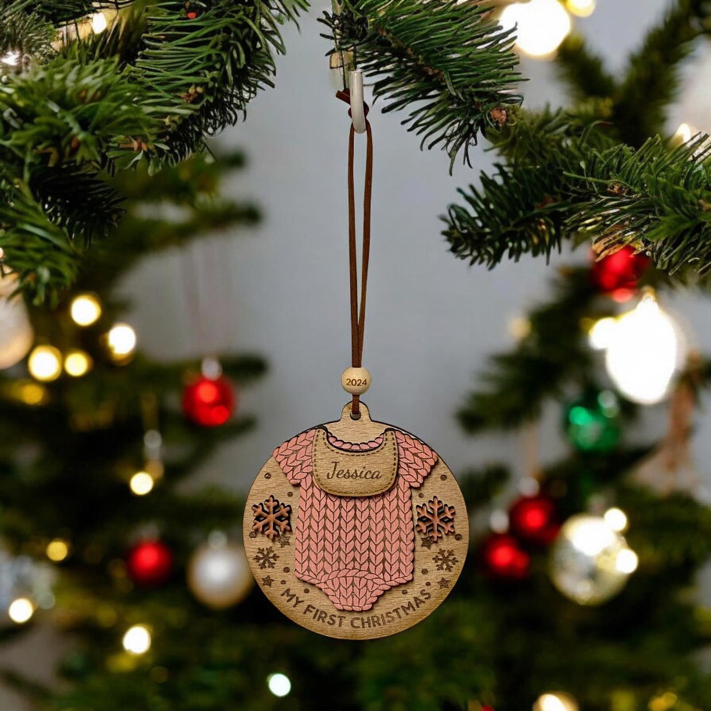 Baby's First Christmas Ornament - Personalised