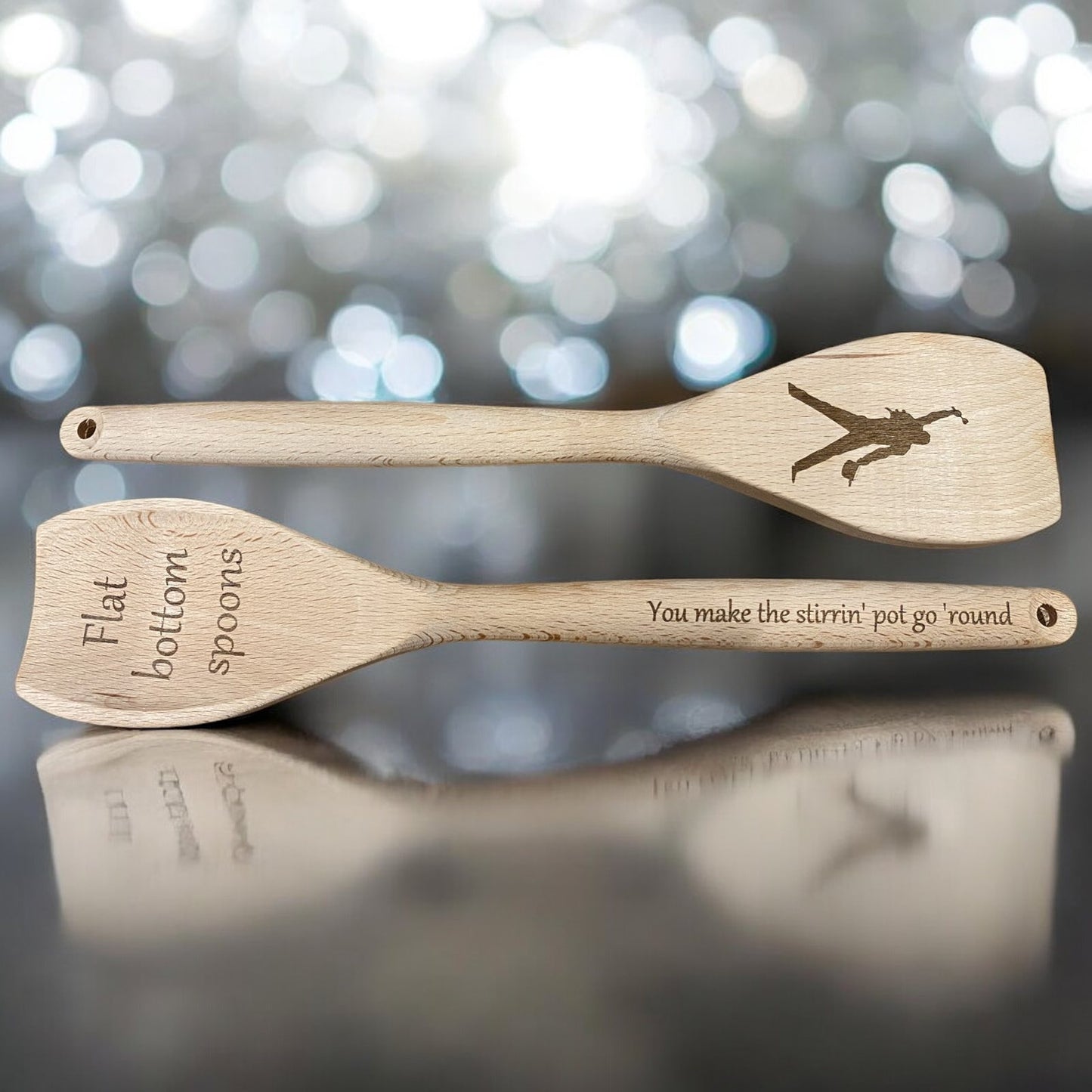 Flat Bottomed Spoon - Queen Fans