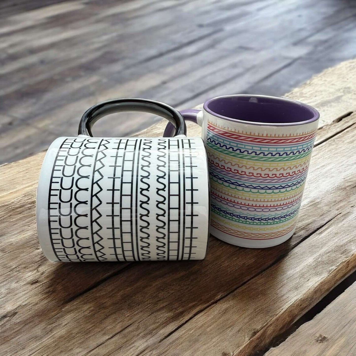 Hidden Swear Message Mug – "Fck This Sht"