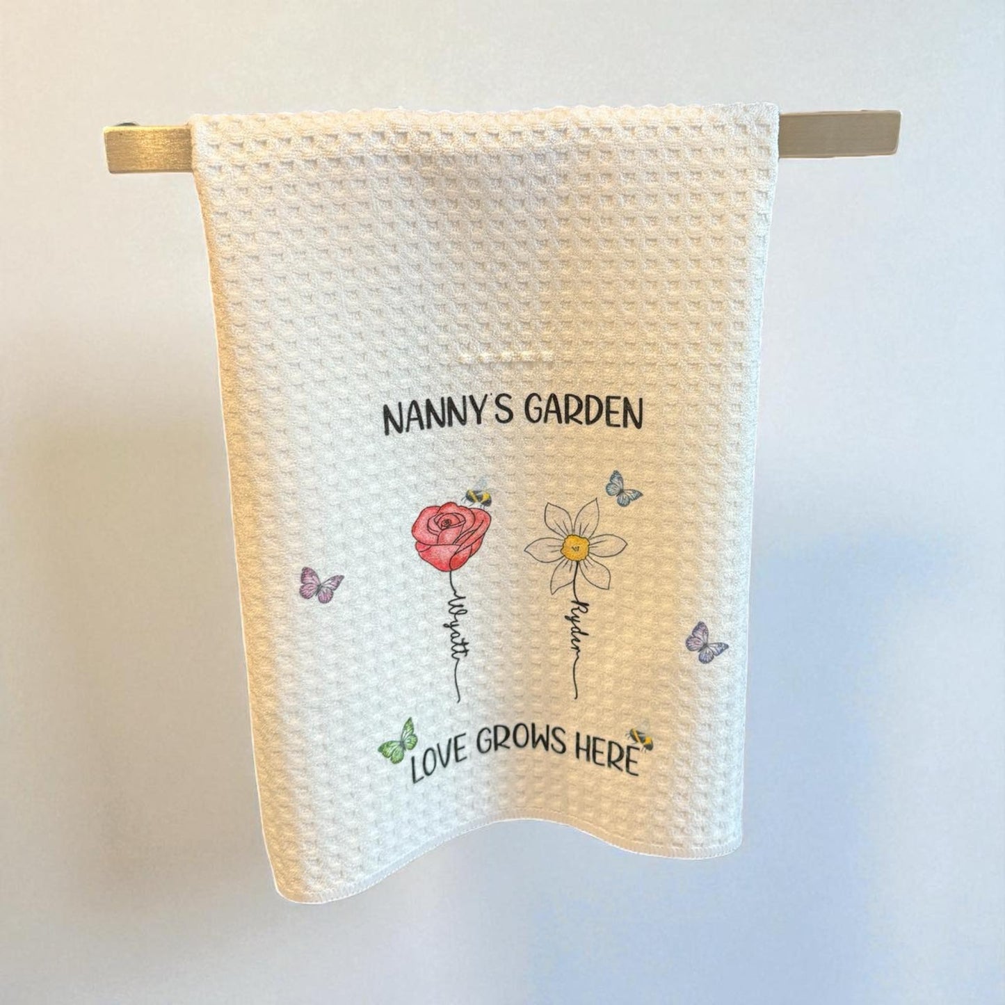 Mum's Garden Tea Towel