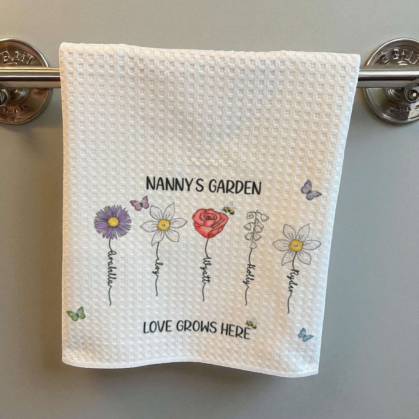 Mum's Garden Tea Towel