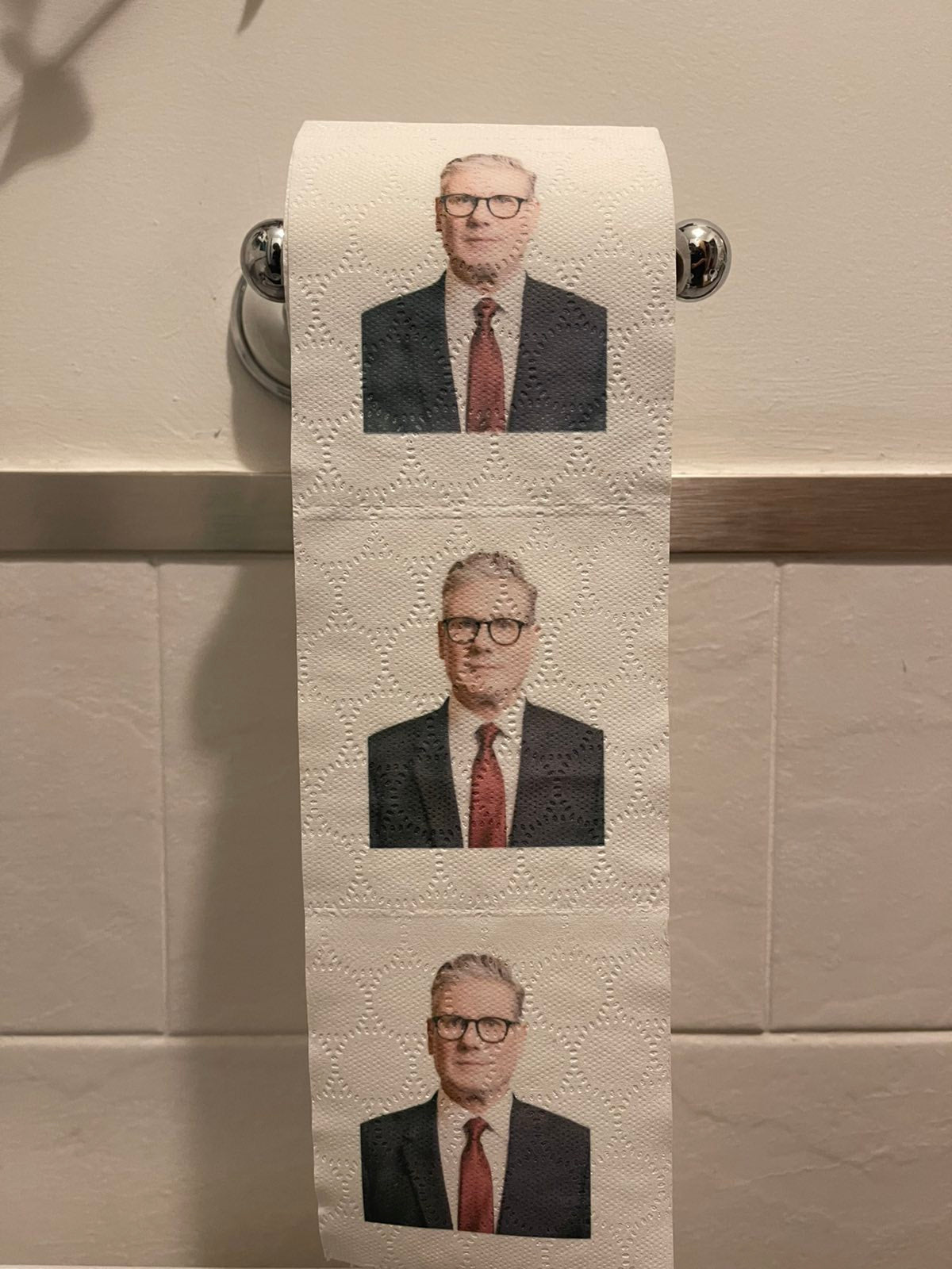 Novelty Toilet Roll Pack – Sir Keir Starmer Design (Pack 4 Rolls)