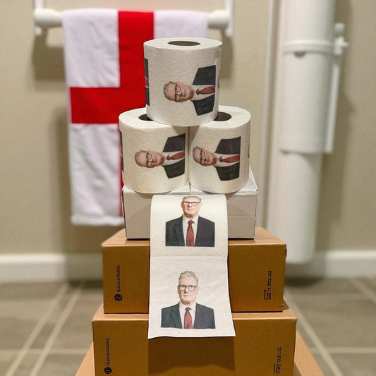 Novelty Toilet Roll Pack – Sir Keir Starmer Design (Pack 4 Rolls)