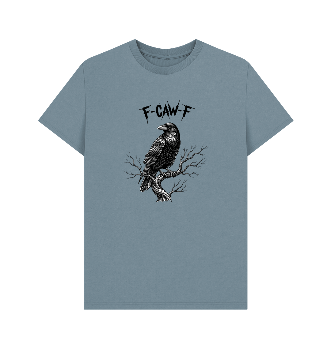 Stone Blue Printed T-shirt Front