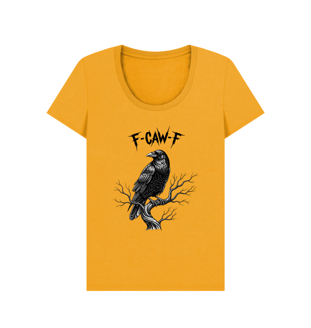 Mustard Printed T-shirt Front
