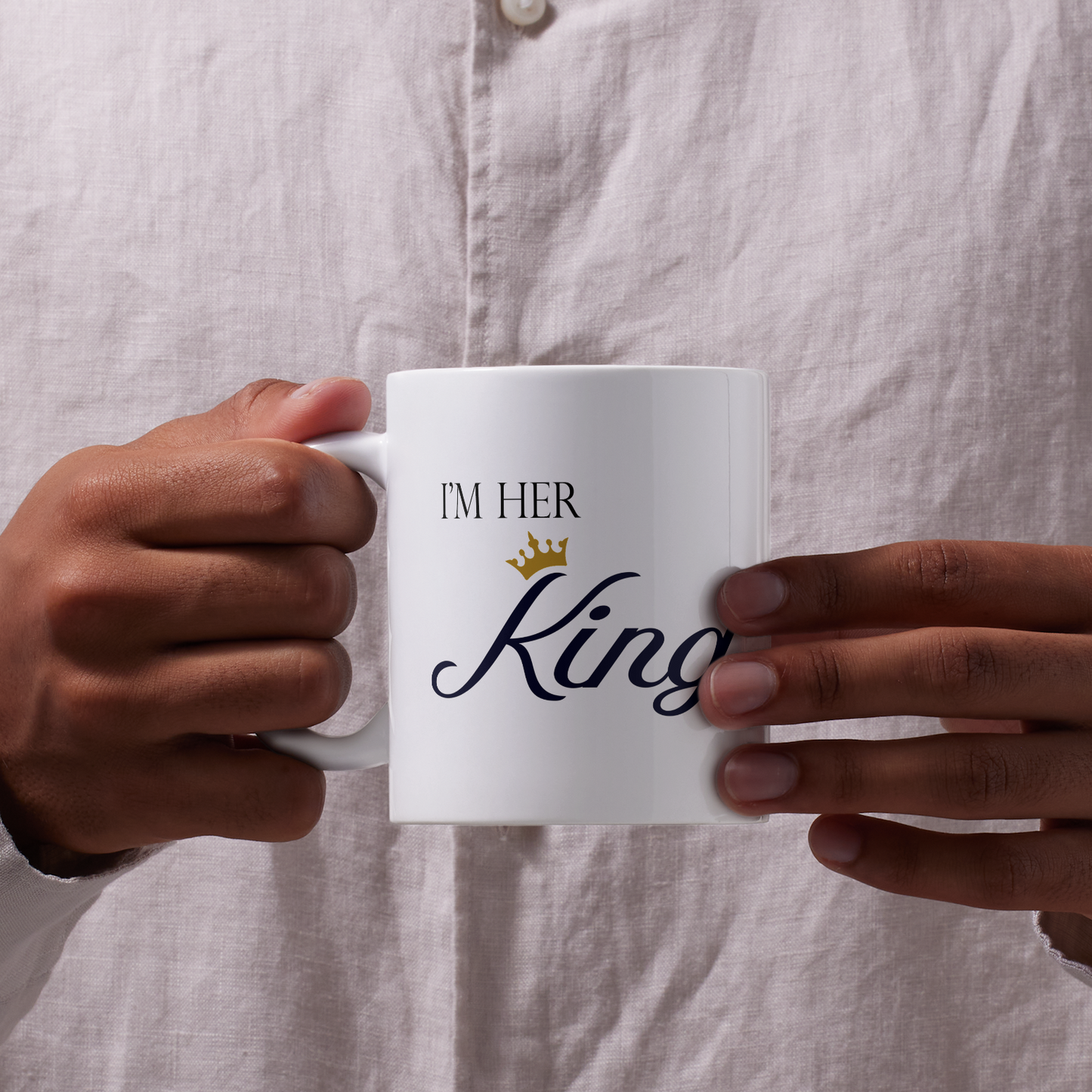 Matching King & Queen Mugs – Romantic Gift for Him and Her