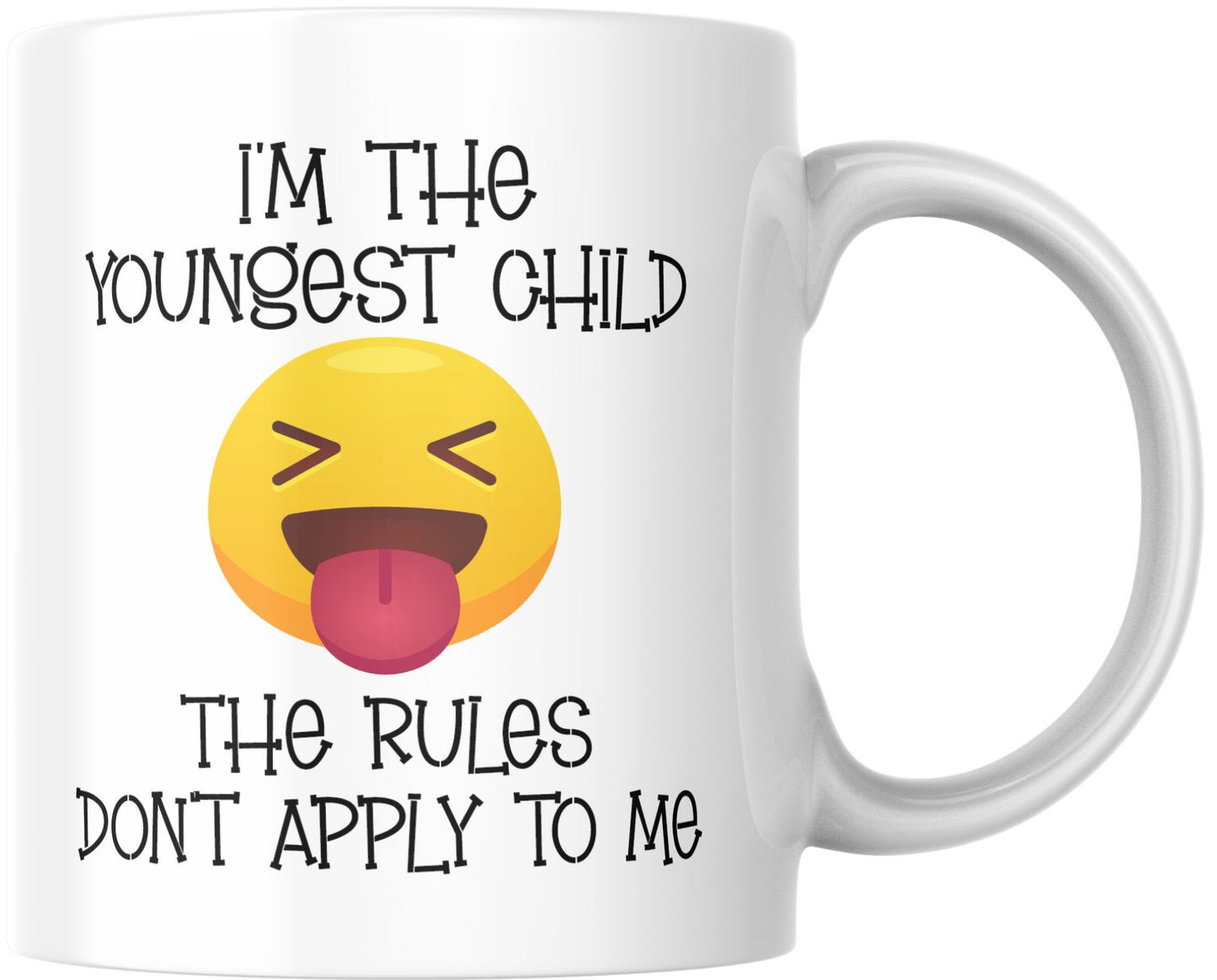 Funny Sibling Mug Set – “Oldest Child / Youngest Child” (Set of 2)