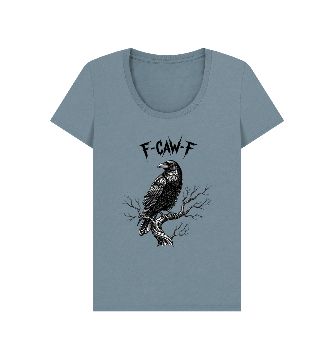 Stone Blue Printed T-shirt Front