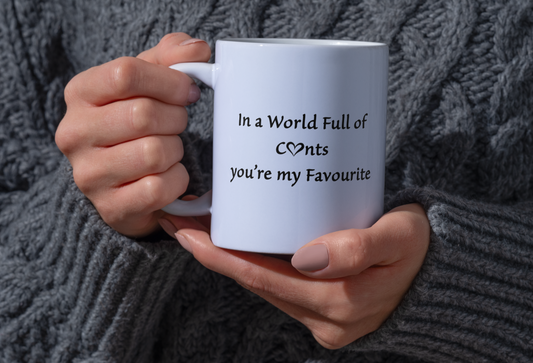 In a World Full of C*nts, You're My Favourite” Mug