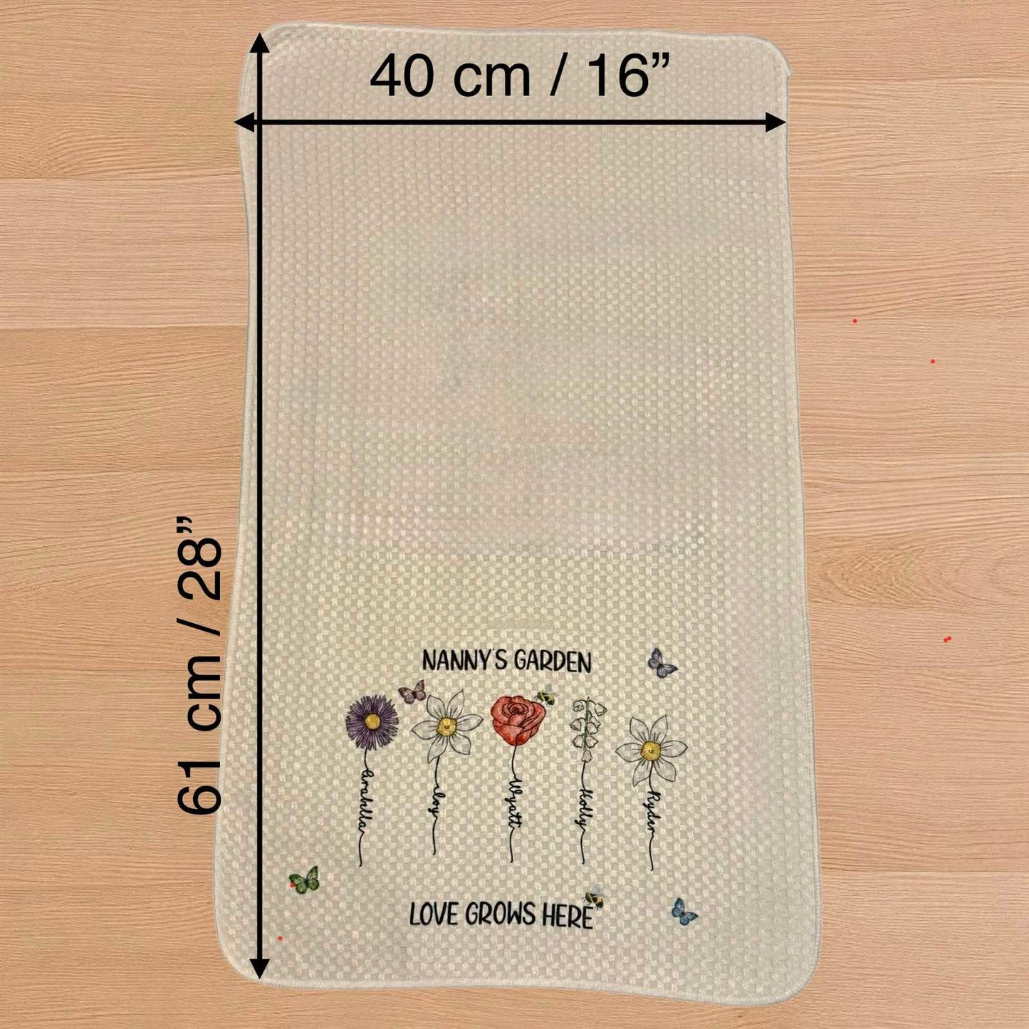 Grandma's Garden Tea Towel