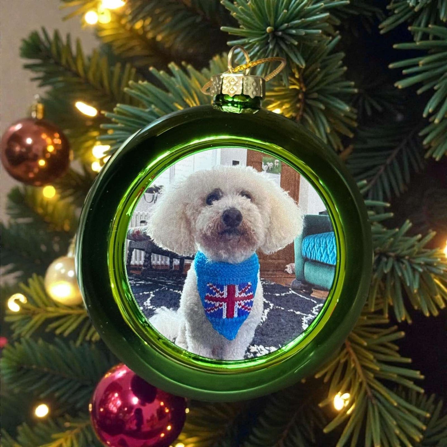Personalised Photo Christmas Bauble