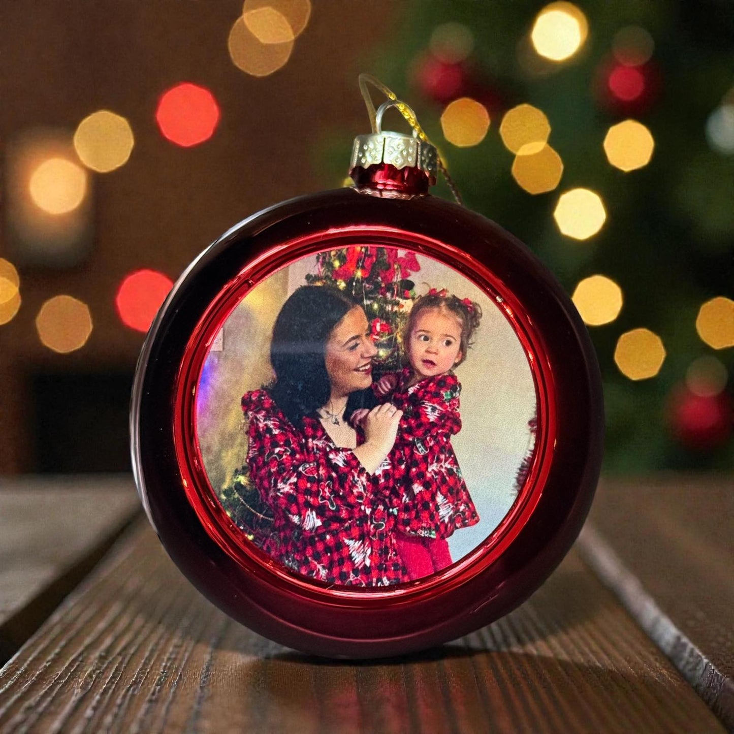 Personalised Photo Christmas Bauble