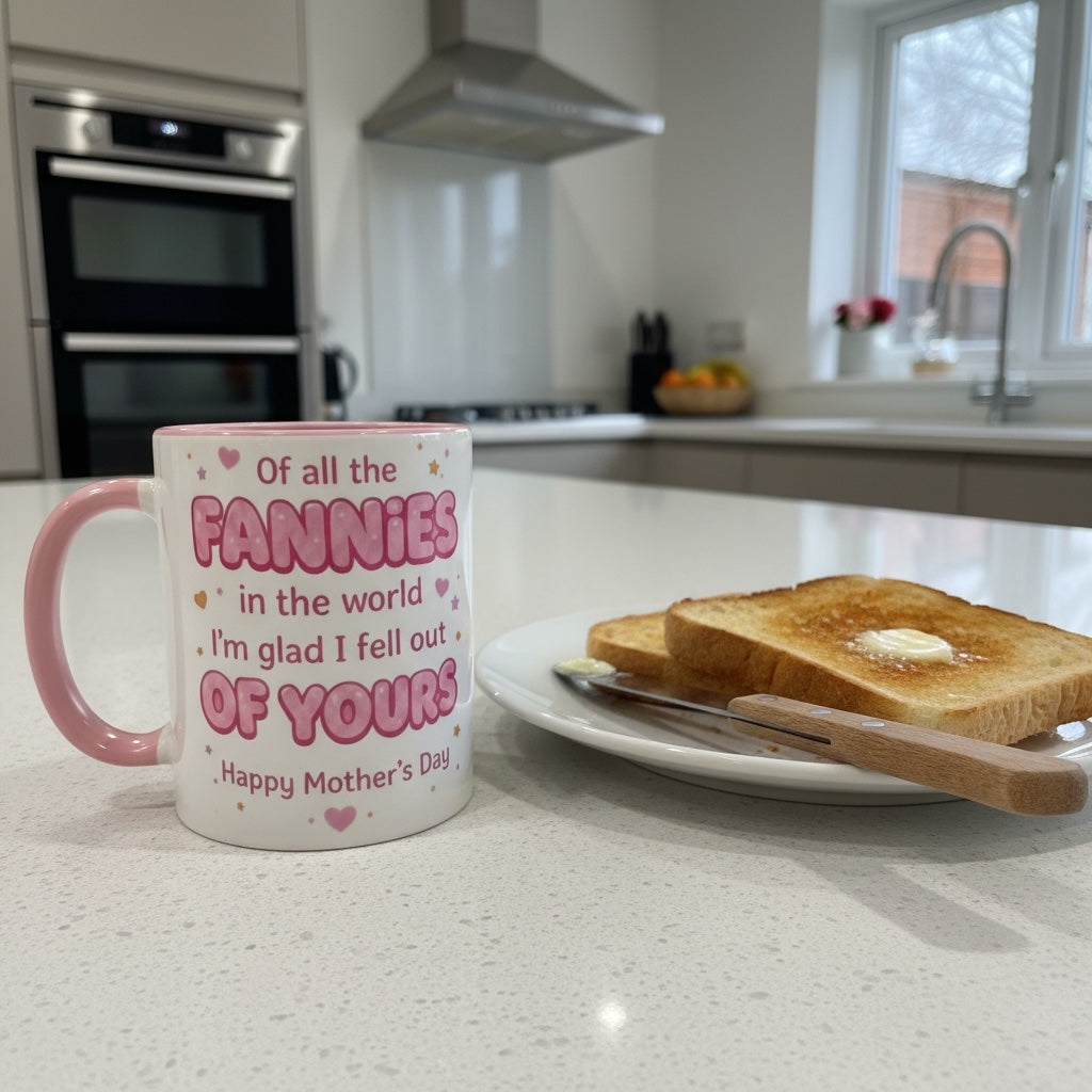Cheeky Mother’s Day Mug – “Of All the Fannies in the World…”